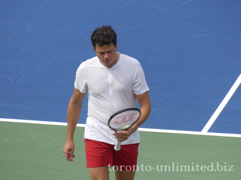 (WC) Milos Raonic (CAN) walking on Centre Court