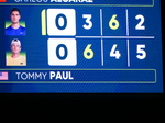 Tommy PAUL (USA) [12] can win the match in third set