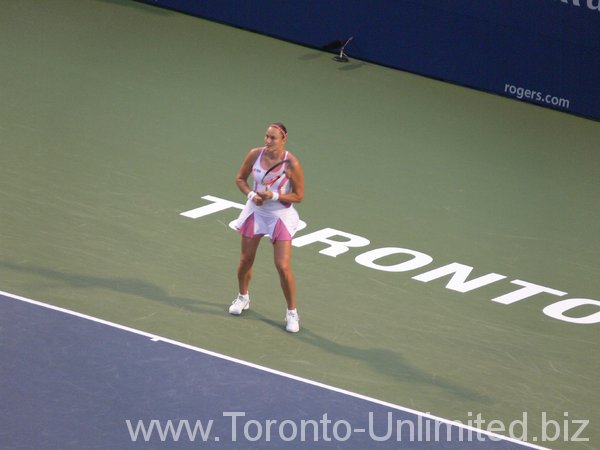 Nadia Petrova on Stadium Court, Rexall Centre, Rogers Cup 2009.