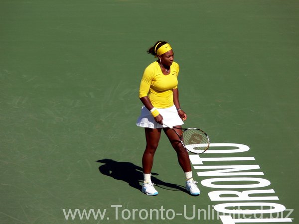 Serena Williams playing Lucie Safarova, 21 August 2009, Rogers Cup 2009.