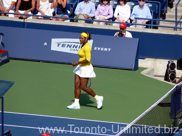 Serena Williams on Stadium Court.