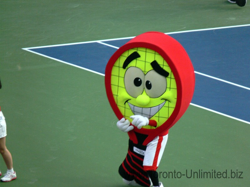 Costume Tennis Racquet for the fun during tennis match August 6, 2014 Rogers Cup Toronto