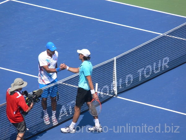 The winner is Jeremy Chardy over Tsonga August 8, 2012 Rogers Cup.