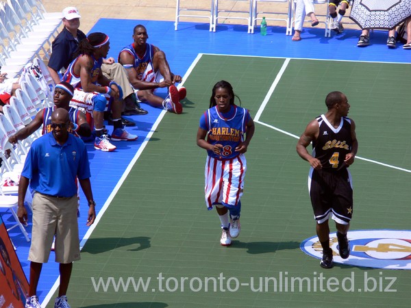 Harlem Globetrotters play at Rogers Cup 2012.