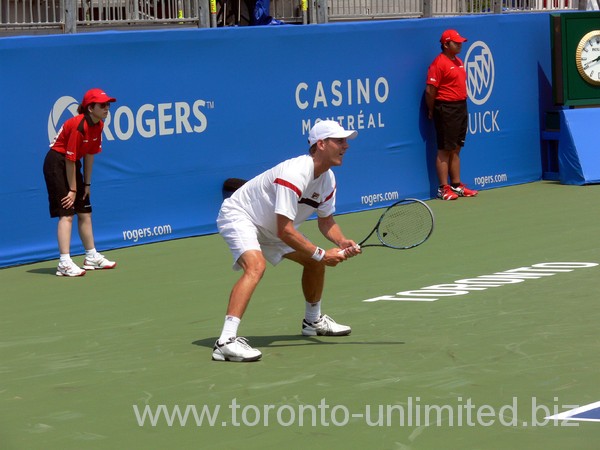 Mathew Ebden (GB) on Grandstand Court in qualifying match Rogers Cup 2012.