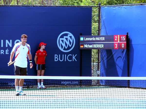 Michael Berrer of Germany in qualifying match.