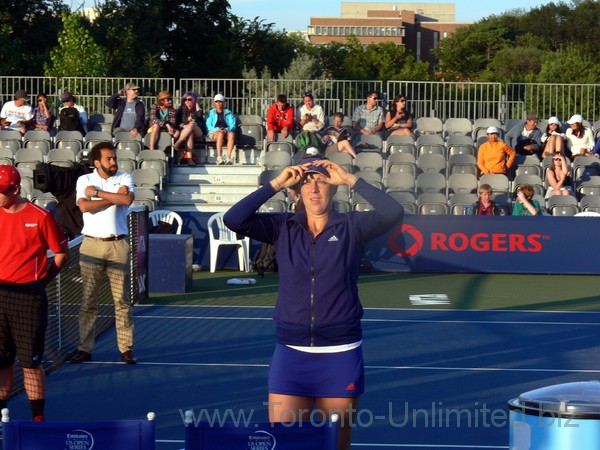 Anastasia Pavlyuchenkova (RUS) coming to Grandstand August 5, 2013