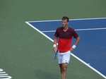 Tomas Berdych walking on Centre Court during play with Borna Coric (CRO) 26 July 2016 Rogers Cup in Toronto