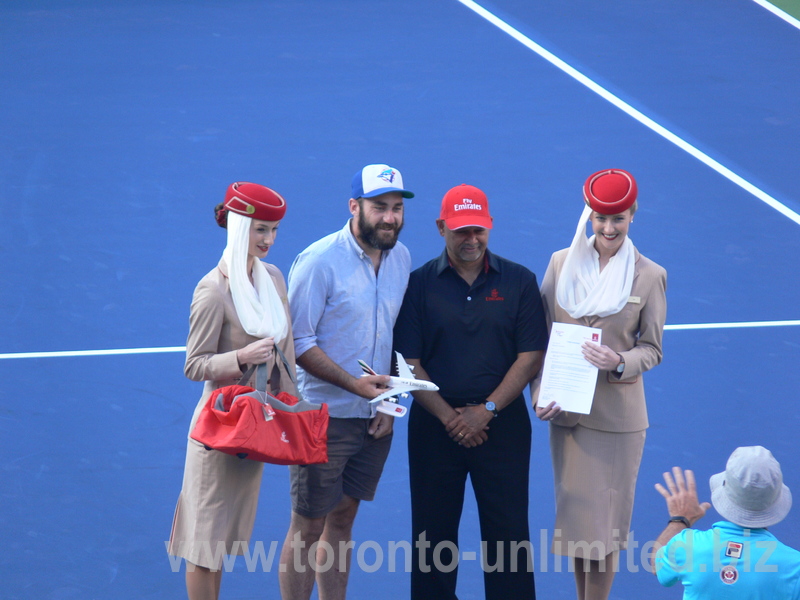Fly Emirates on the court contest Rogers Cup 2017 Toronto