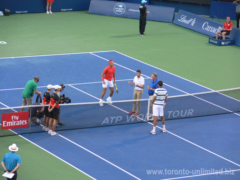 The Coin toss - Rafael Nadal and Marin Cilic