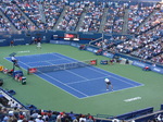 Robin Haase and Karen Khachanov on the Centre Court August 10, 2018 Rogers Cup Toronto 