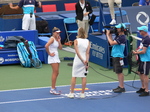 Winner of quarterfinal match Sofia Kenin during the post-game interview, August 9, 2019 Rogers Cup Toronto