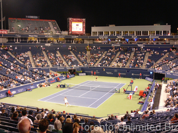 Rexall centre, Centre Court at night. 2007 Rogers Cup.