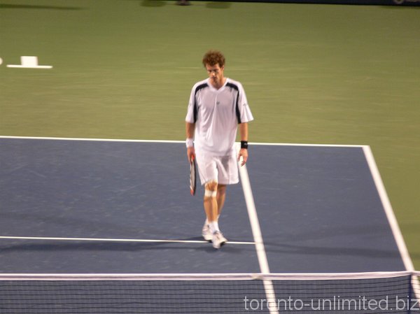 Andy Murray on the court.