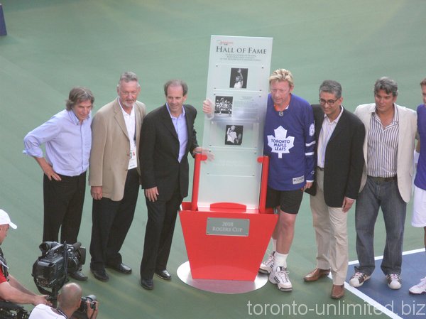 Boris Becker inducted to Rogers Cup Hall of Fame!