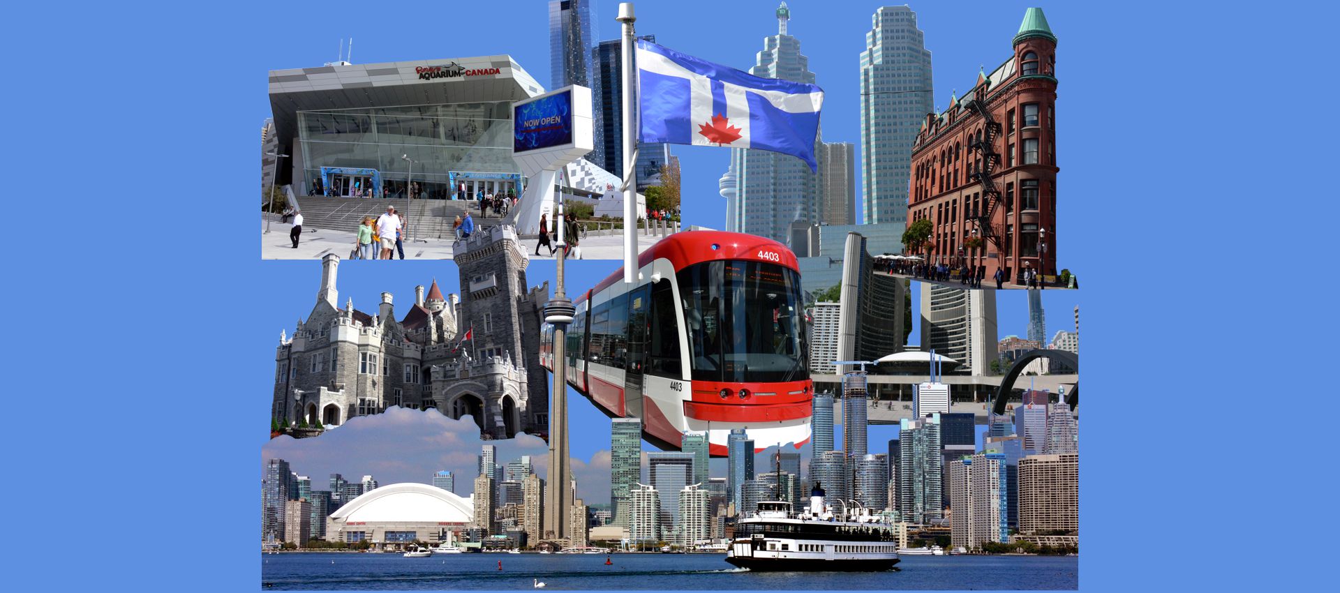 Collage of Most Memorable Places in Toronto