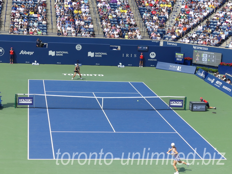 National Bank Open 2022 Toronto - Singles Final - Simona HALEP and Beatriz HADDAD MAIA on Stadium Court