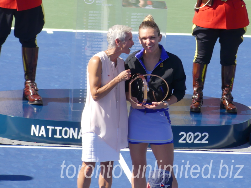 National Bank Open 2022 Toronto  Lucie Blanchet with Simona Halep