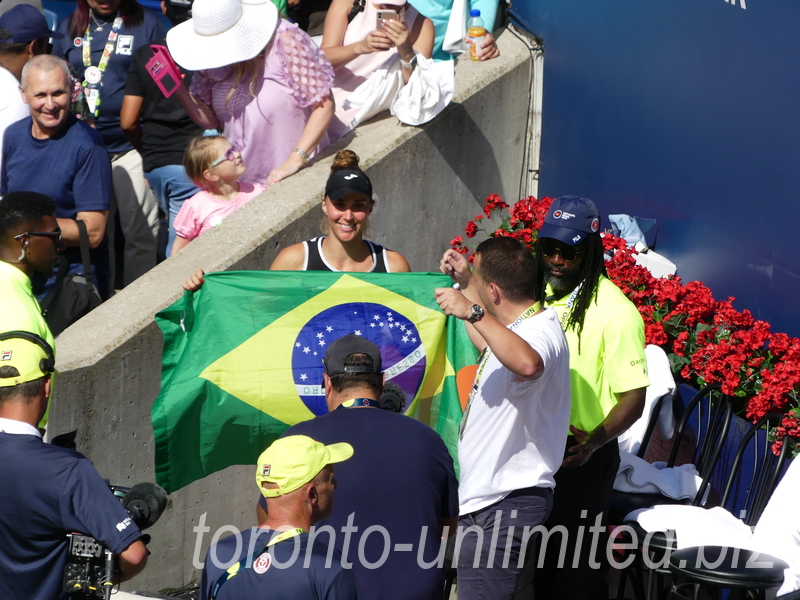 National Bank Open 2022 Toronto - Singles Final - Postgame Ceremonies and Excitement - Beatriz HADDAD MAIA BRA Leaving the Court