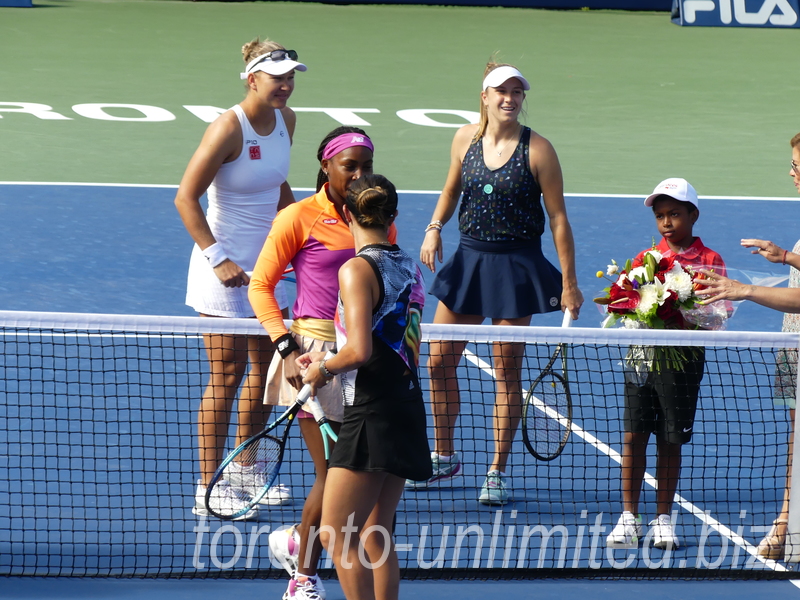 National Bank Open 2022 Toronto - Doubles Final - Coin Toss and shake hands