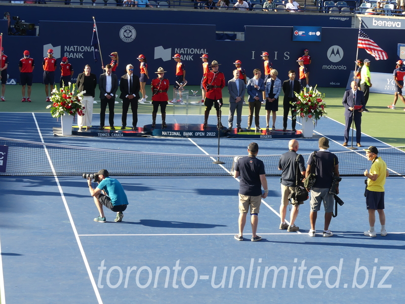 National Bank Open 2022 Toronto - Closing Ceremony and Organizing Committee Members