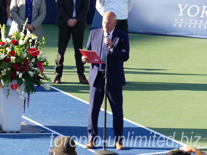 National Bank Open 2022 Toronto - Doubles Final - Closing Ceremony with Ken Crosina