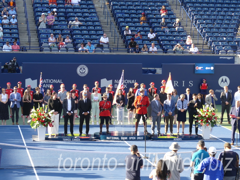 National Bank Open 2022 Toronto - Doubles Final - Closing Ceremony and Organizing Committee Members