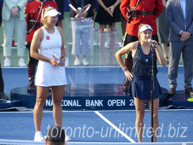 National Bank Open 2022 Toronto - Doubles Final - Closing Ceremony     