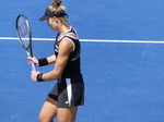   National Bank Open 2022 Toronto - Singles Final - Beatriz HADDAD MAIA preparing to serve