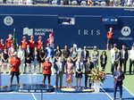  National Bank Open 2022 Toronto - Singles Final with Closing Ceremony with Ken Crosina master of ceremonies speaking.