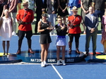  National Bank Open 2022 Toronto - Beatriz HADDAD MAIA BRA and Simona HALEP ROU with their Trophies