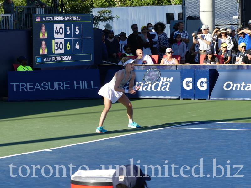 Alison RISKE-AMRITRAJ  is on NATIONAL BANK GRANDSTAND  playing Yulia PUTINTSEVA Thursday, August 11, 2022