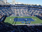 [1] Iga SWIATEK POL vs. Beatriz HADDAD MAIA BRA during the match on the Stadium Court on Thursday, August 11, 2022