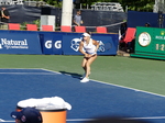 NATIONAL BANK GRANDSTAND with Alison RISKE-AMRITRAJ USA Yulia PUTINTSEVA KAZ., on the  photo 