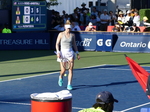 Alison RISKE-AMRITRAJ on NATIONAL BANK GRANDSTAND  Thursday, August 11, 2022, is about to lose her match