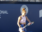 Concentrated Maria SAKKARI GRE, before her serve on NATIONAL BANK GRANDSTAND Thursday, August 11, 2022