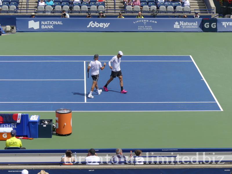 Doubles Championship Final and Marcelo AREVALO (ESA) Jean-Julien ROJER (NED) scored the point
