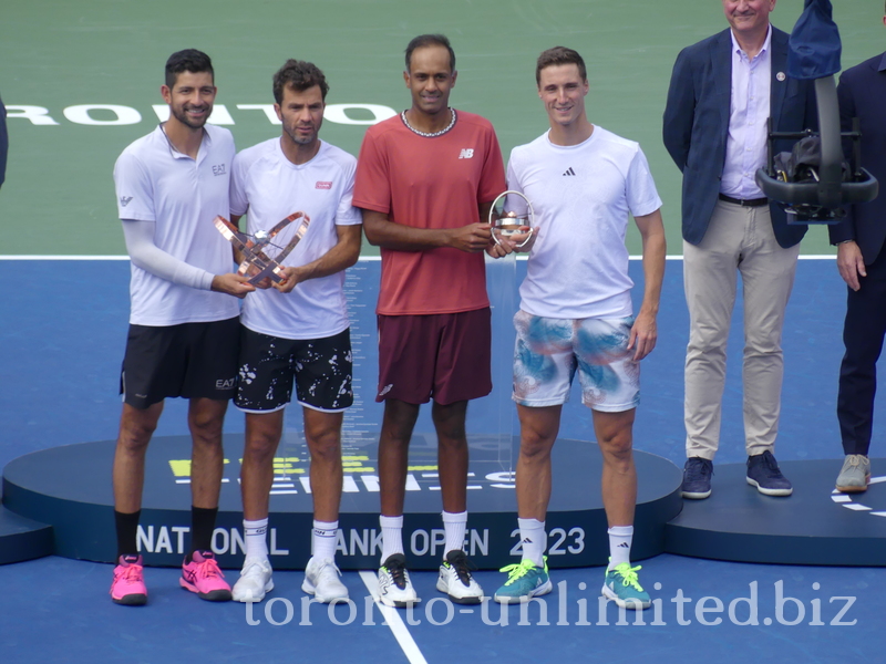 Champions Marcelo AREVALO and Jean-Julien ROJER and Runners-ups Rajeev RAM and Joe SALISBURY