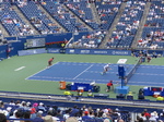 Doubles Championship Final with Rajeev RAM (USA) on the left side of the court