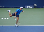 An excellent serve from Alex DE MINAUR to Jannik Sinner