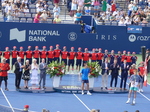 Tennis Canada Organizing Committee members with Jannik Sinner and Alex De Minaur