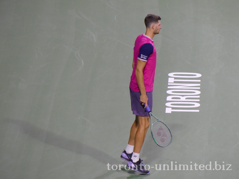 Polish player Hubert Hurkacz on Centre Court