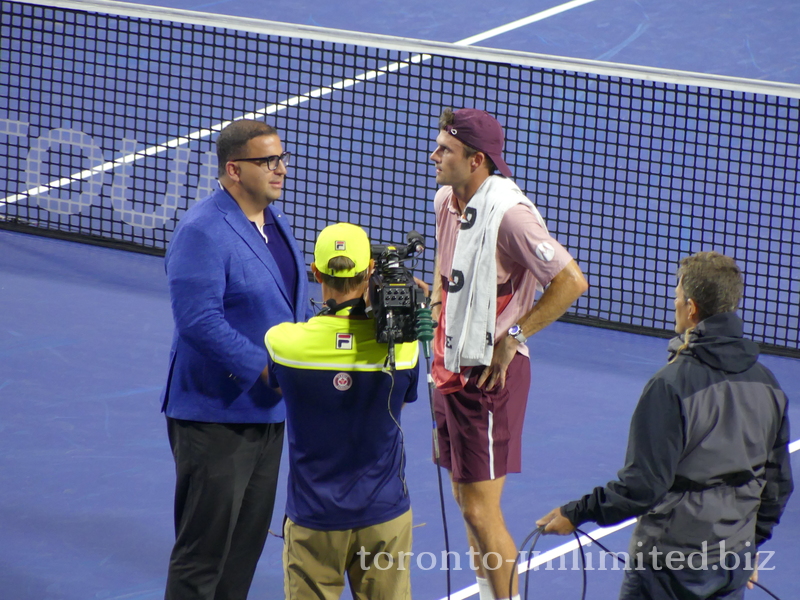 Winner Tommy PAUL (USA) [12] with Arash Madani