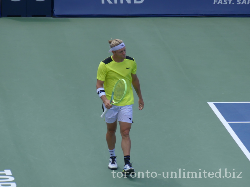 Alejandro DAVIDOVICH FOKINA (ESP) walking Centre Court in semifinal match 12 August 2023 National Bank Open