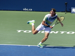 Stefanos Tsitsipas is in the pose on Centre Court