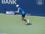 Alex DE MINAUR (AUS) to return the ball to Daniil MEDVEDEV 