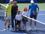 Start of semifinal match with photo between Alejandro DAVIDOVICH FOKINA (ESP)  and Alex DE MINAUR (AUS) 12 August 2023 National Bank Open