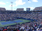 Centre Court in semifinal match between Alejandro DAVIDOVICH FOKINA (ESP)  and Alex DE MINAUR (AUS) 12 August 2023 National Bank Open