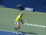 Backhand from Alejandro DAVIDOVICH FOKINA (ESP) in semifinal match 12 August 2023 National Bank Open