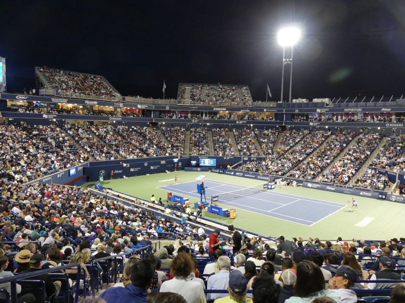 national bank open 2024 stadium at night